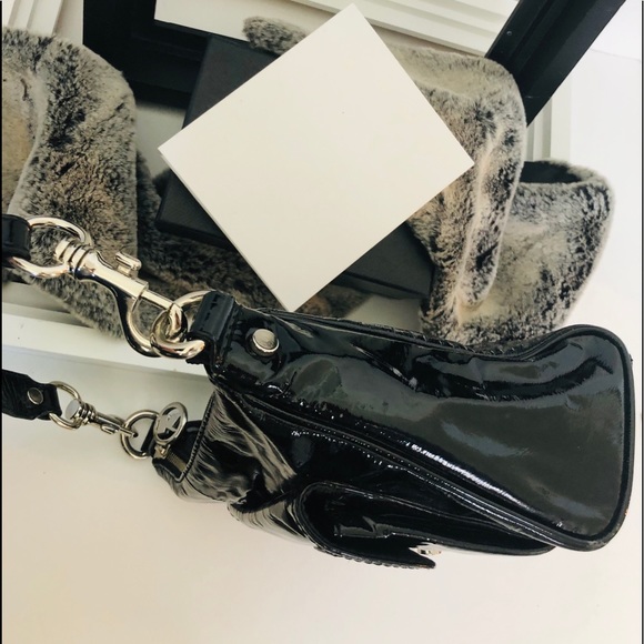 KINTA Patent Leather Hobo Shoulder - Picture 6 of 8